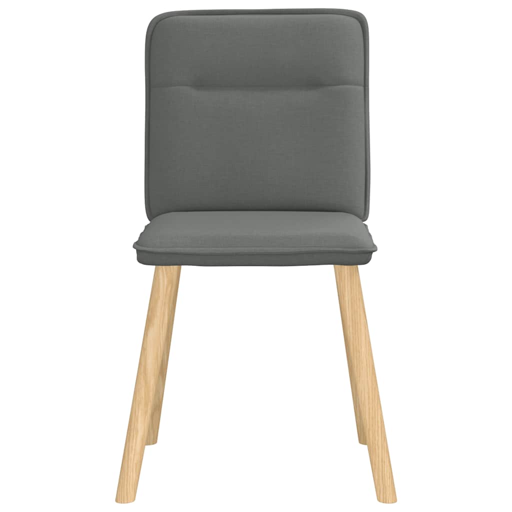 Dining chairs 2 pcs. Dark grey fabric
