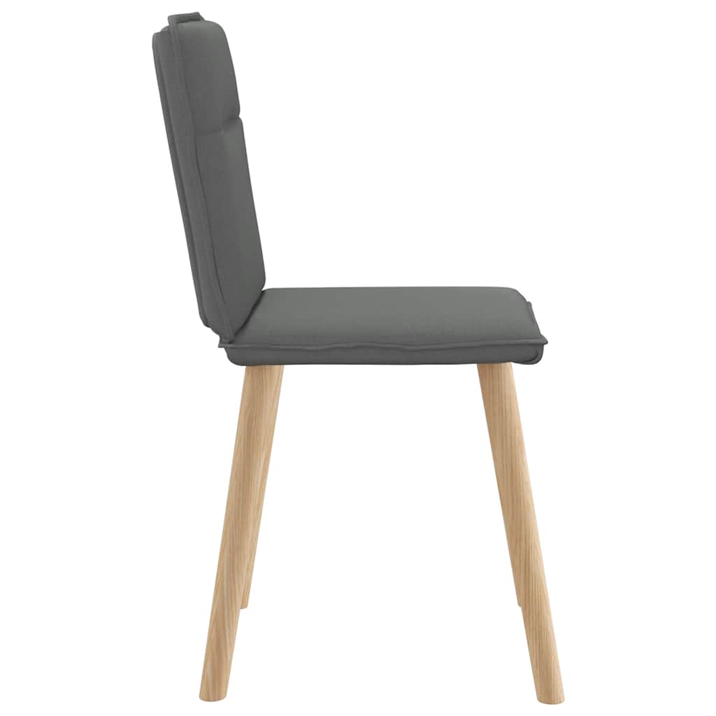 Dining chairs 2 pcs. Dark grey fabric