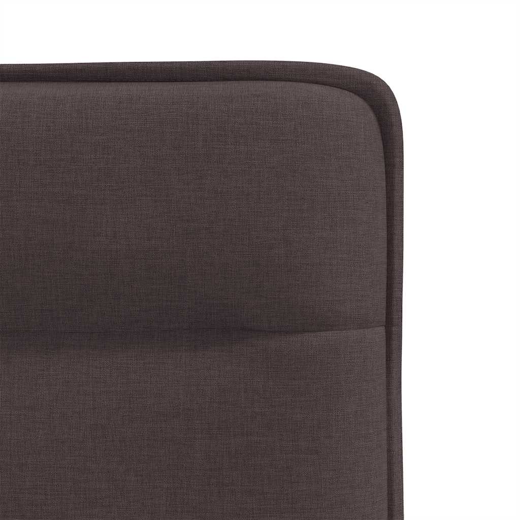 Dining chairs 2 pcs. Dark brown fabric