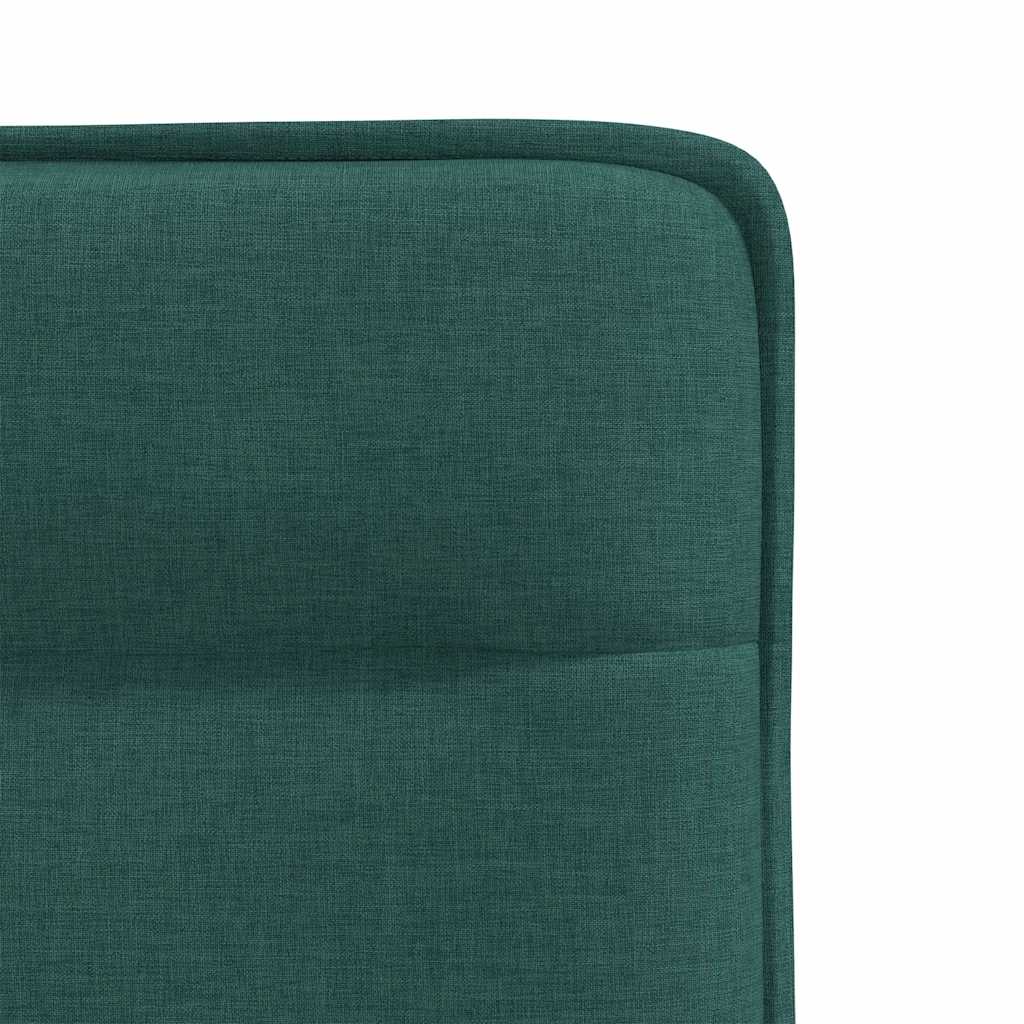 Chaises de salle à manger, lot de 2, tissu vert foncé