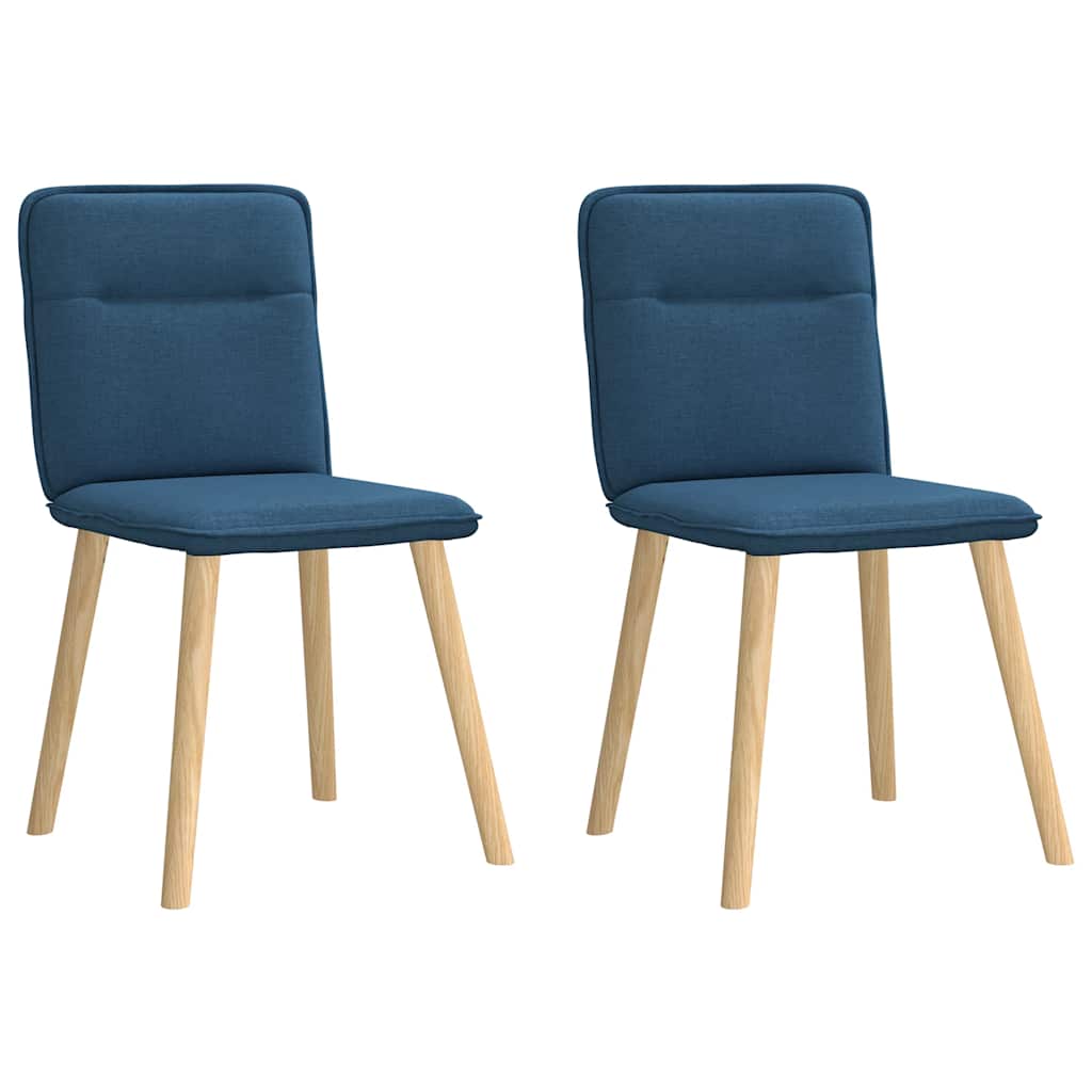 Dining chairs 2 pcs. Blue fabric
