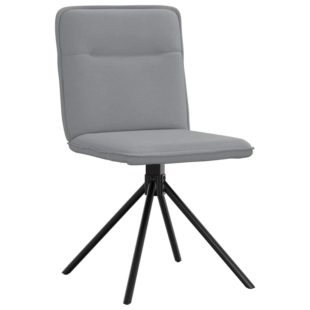 Dining chairs 2 pcs. Light grey fabric