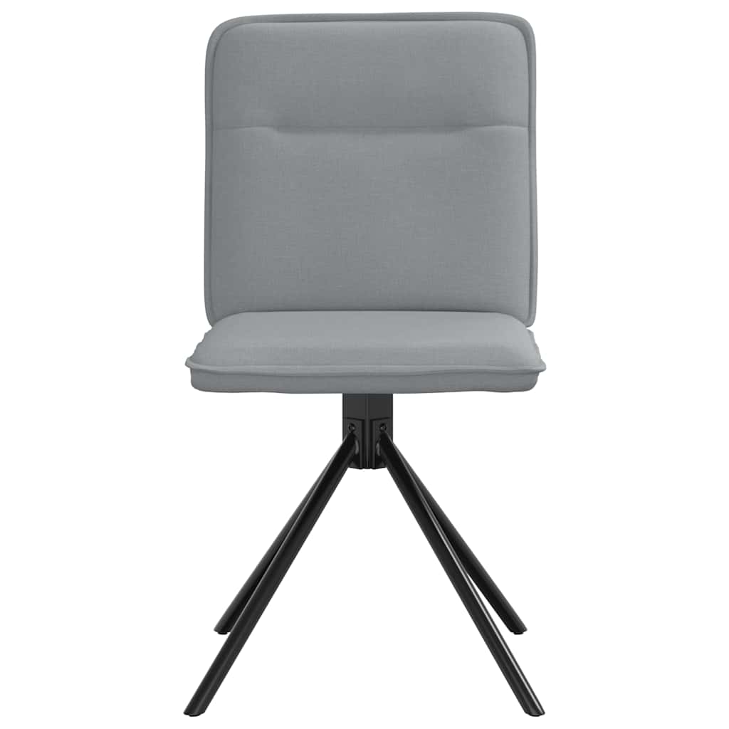 Dining chairs 2 pcs. Light grey fabric
