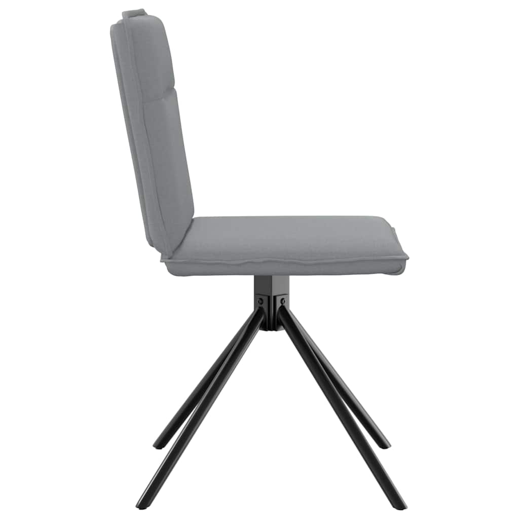 Dining chairs 2 pcs. Light grey fabric