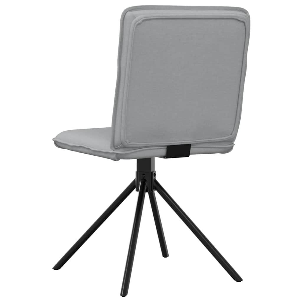 Dining chairs 2 pcs. Light grey fabric