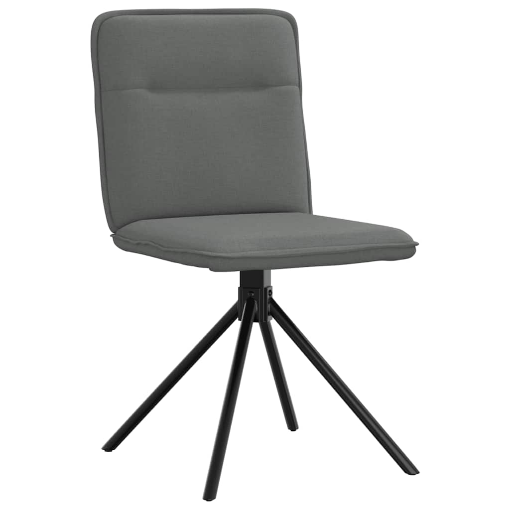 Dining chairs 2 pcs. Dark grey fabric