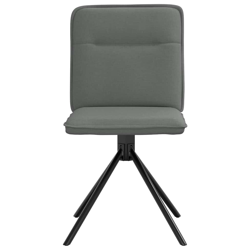 Dining chairs 2 pcs. Dark grey fabric