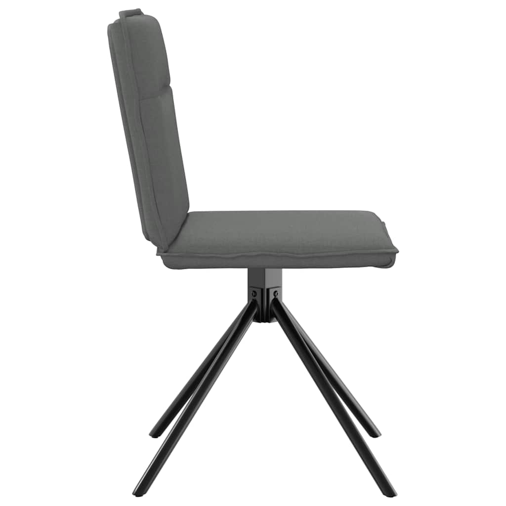 Dining chairs 2 pcs. Dark grey fabric