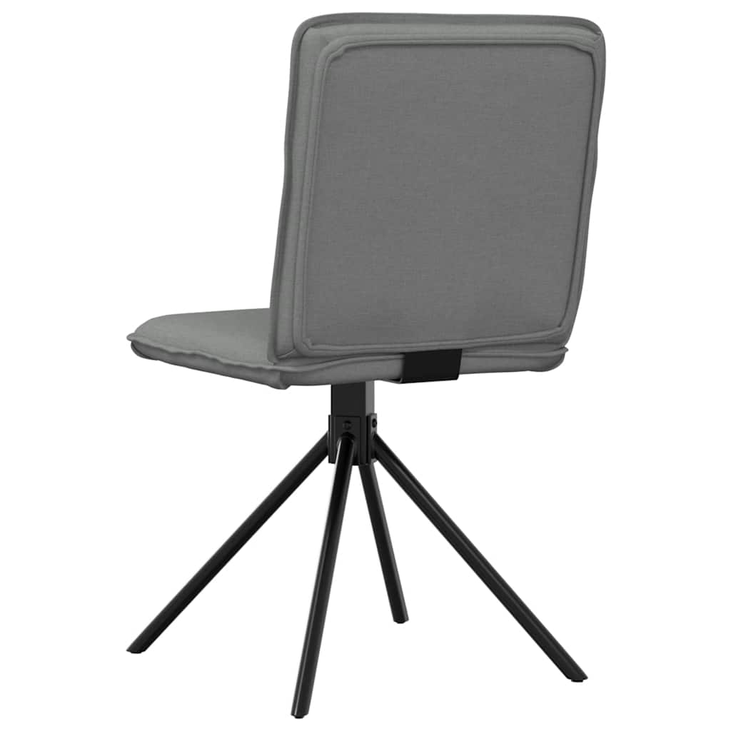 Dining chairs 2 pcs. Dark grey fabric