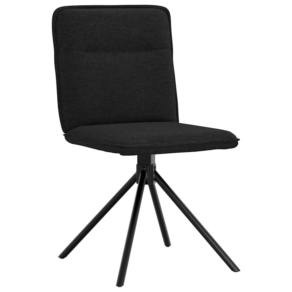 Dining chairs 2 pcs. Black fabric