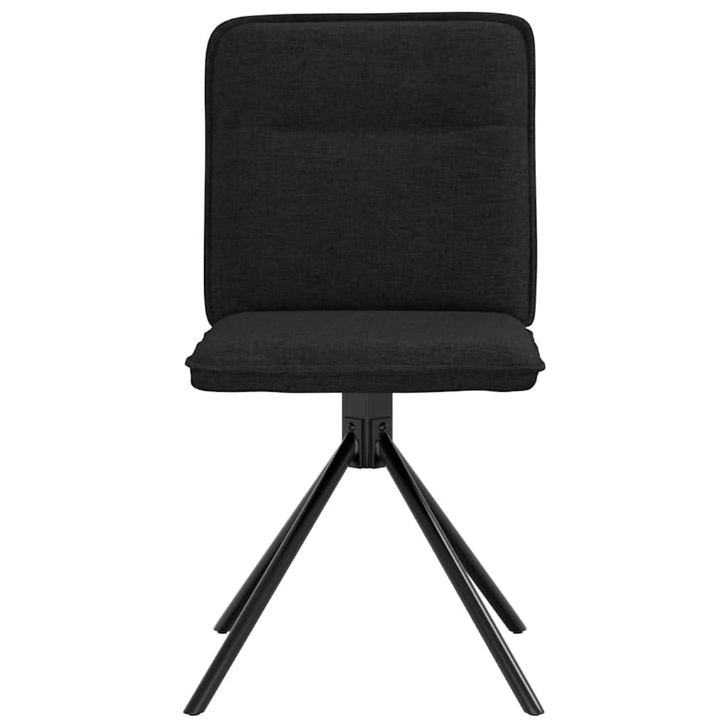 Dining chairs 2 pcs. Black fabric