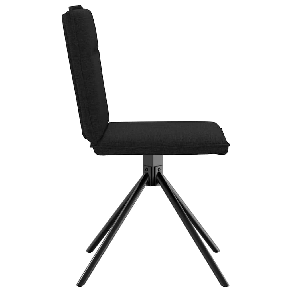 Dining chairs 2 pcs. Black fabric
