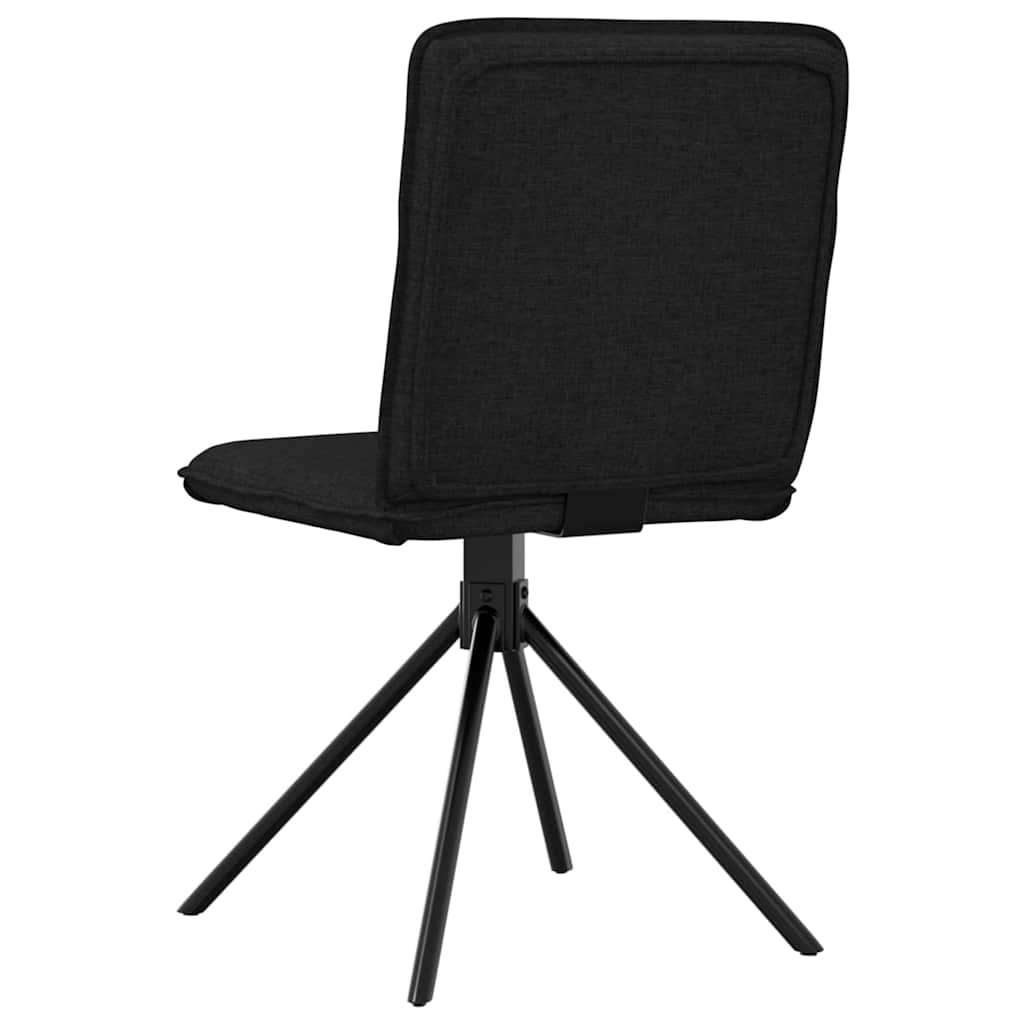 Dining chairs 2 pcs. Black fabric