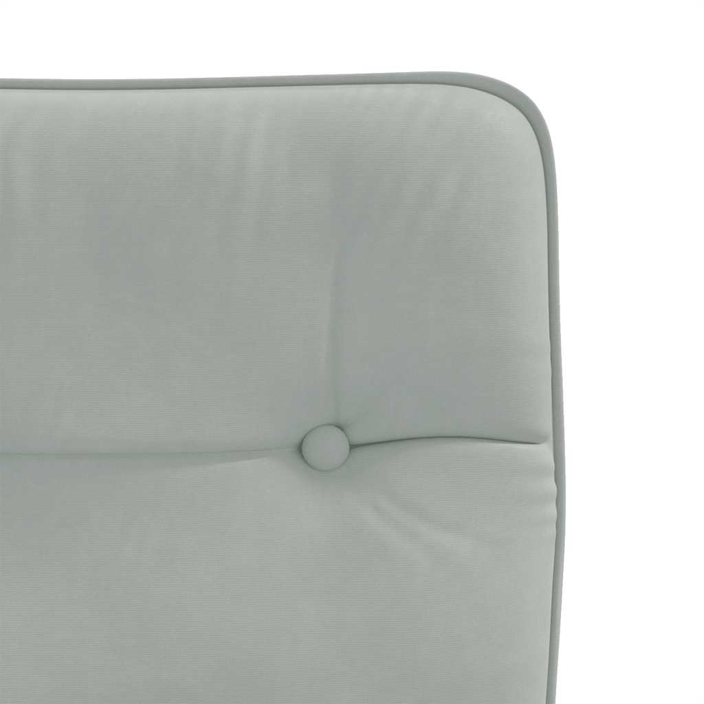 Dining chairs 2 pcs. Light grey velvet