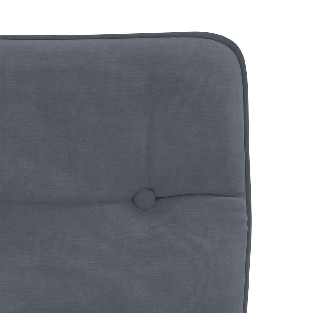 Dining chairs 2 pcs. Dark grey velvet