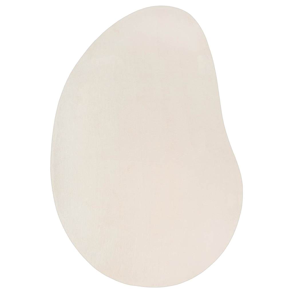 Teppich Beige 140 x 200 cm Polyester
