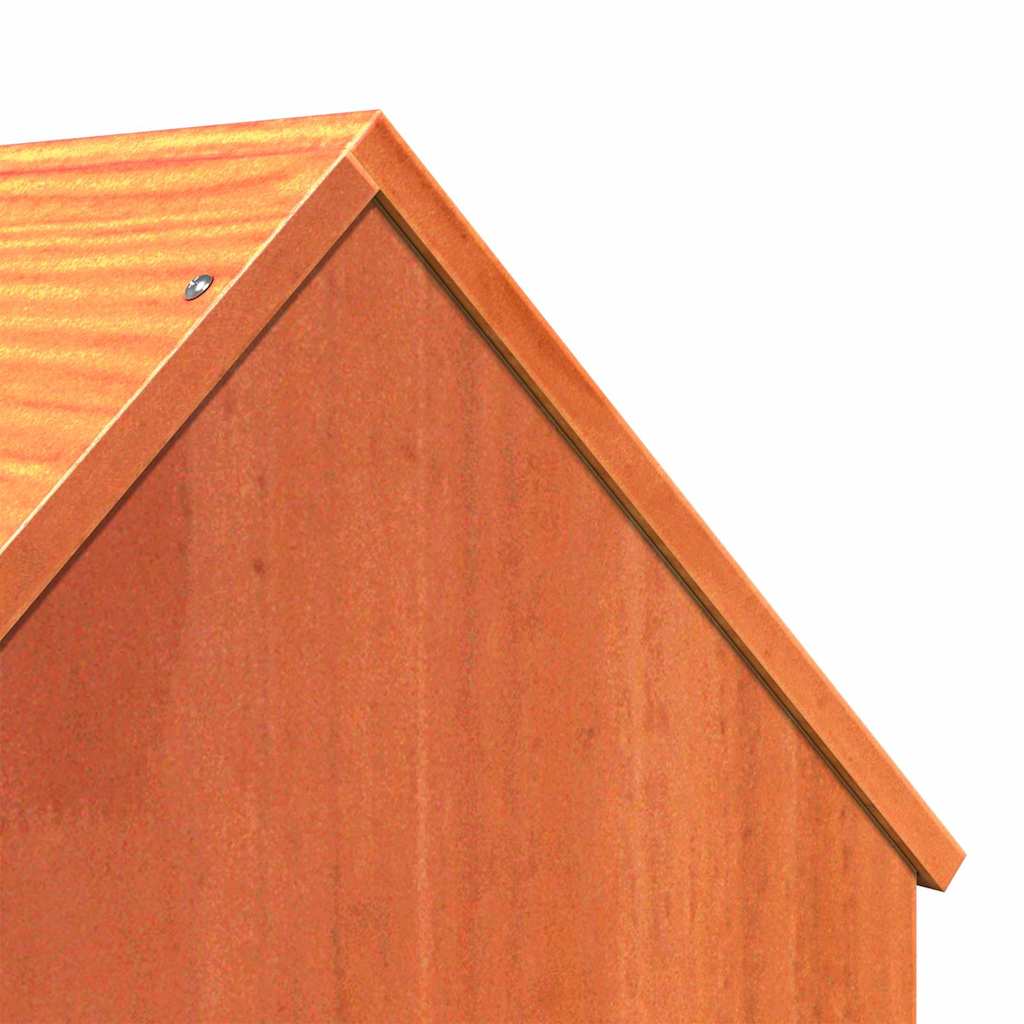 Cat house wax brown 41x50x50 cm solid pine wood