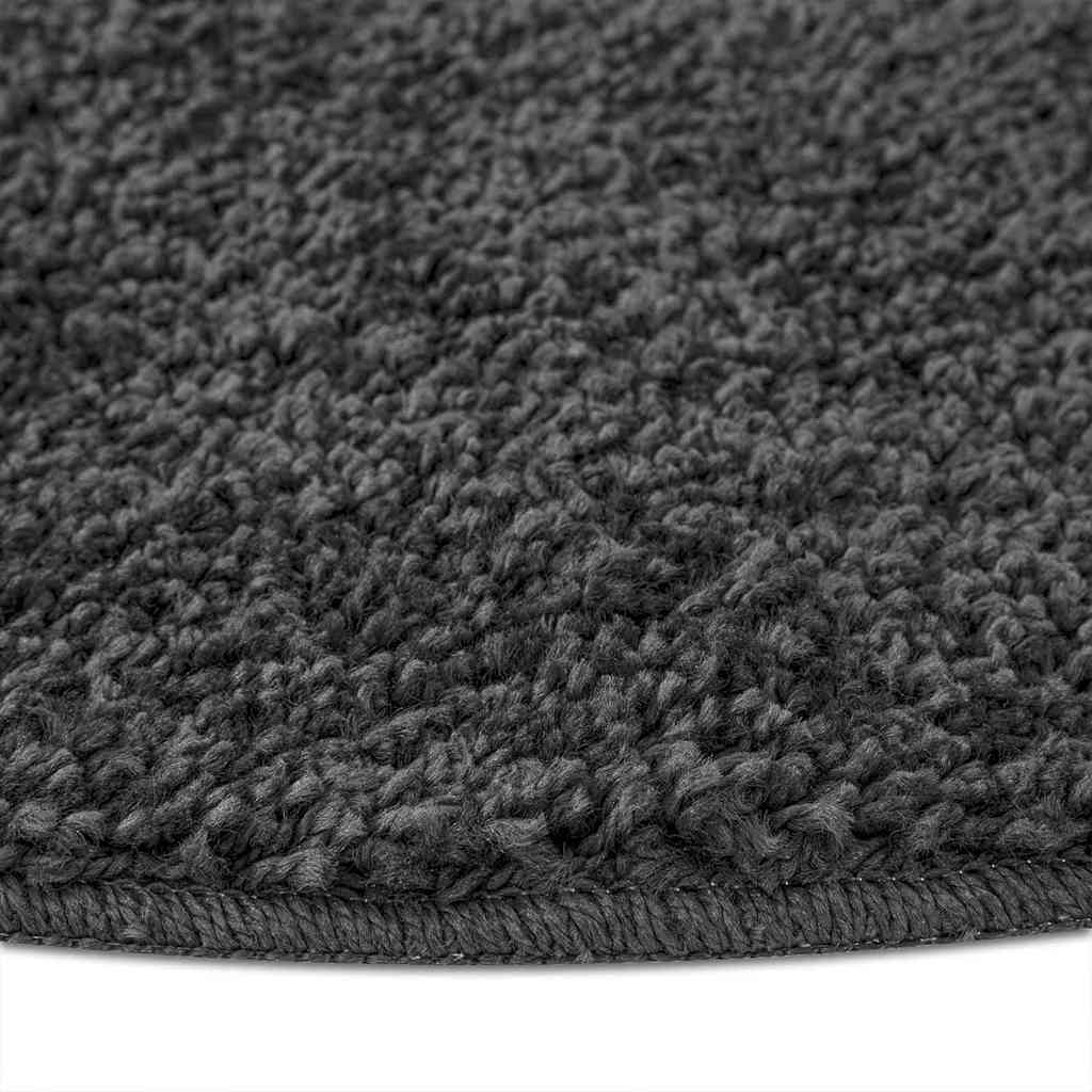 Anti-Rutsch Shaggy Teppich Dunkelgrau 160 x 160 cm PP