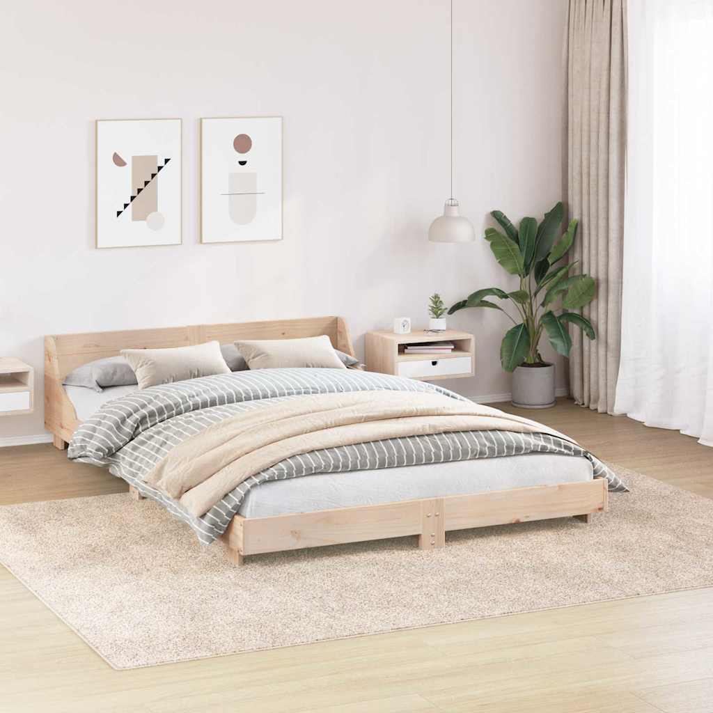 Anti-Rutsch Shaggy Teppich Creme 240 x 340 cm PP
