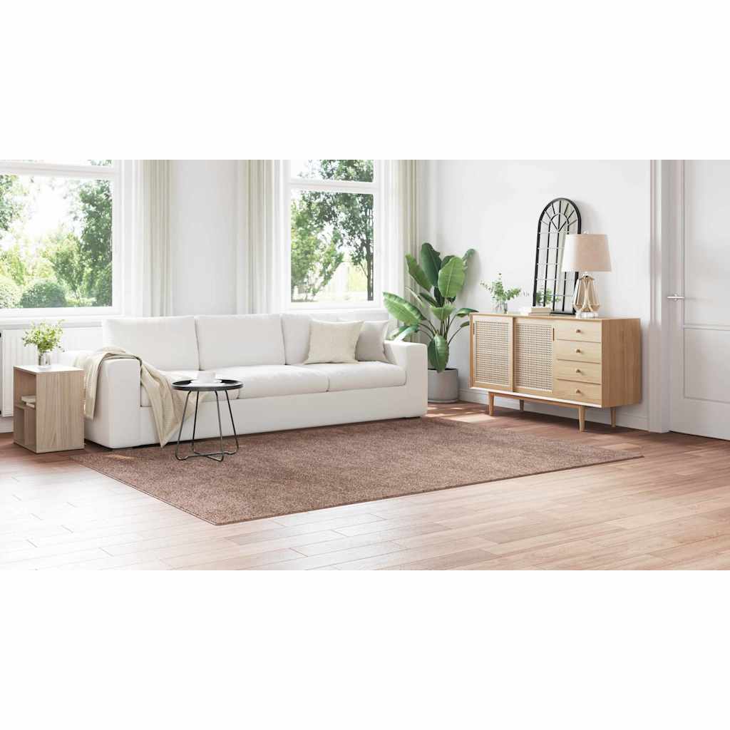 Anti-Rutsch Shaggy Teppich Braun 200 x 290 cm PP