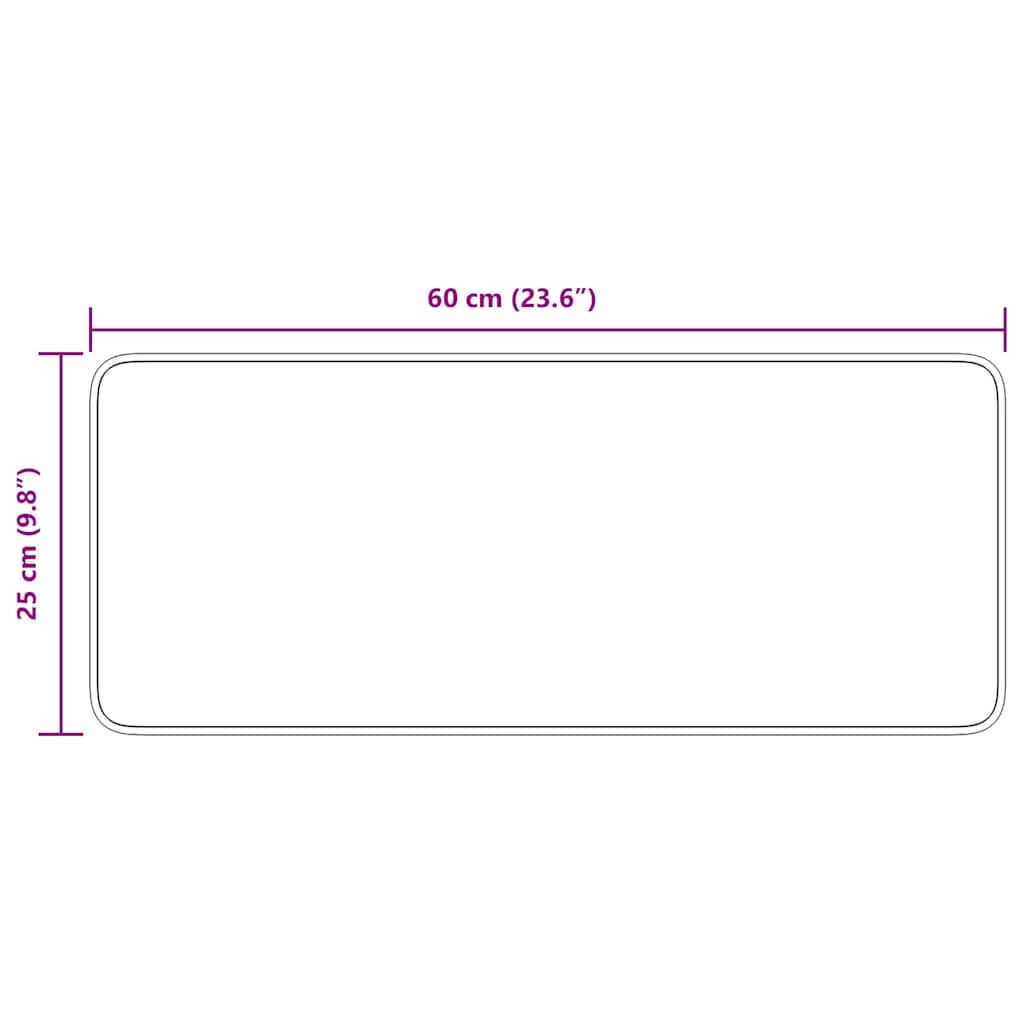 Rutschfeste Treppenmatten 15 stk. 60 x 25 cm Bordeaux PP