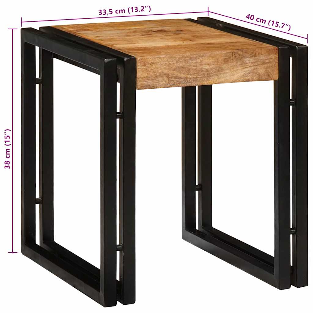 Nestingtisch 3 stk. Braun und Schwarz 82 x 40 x 45 cm