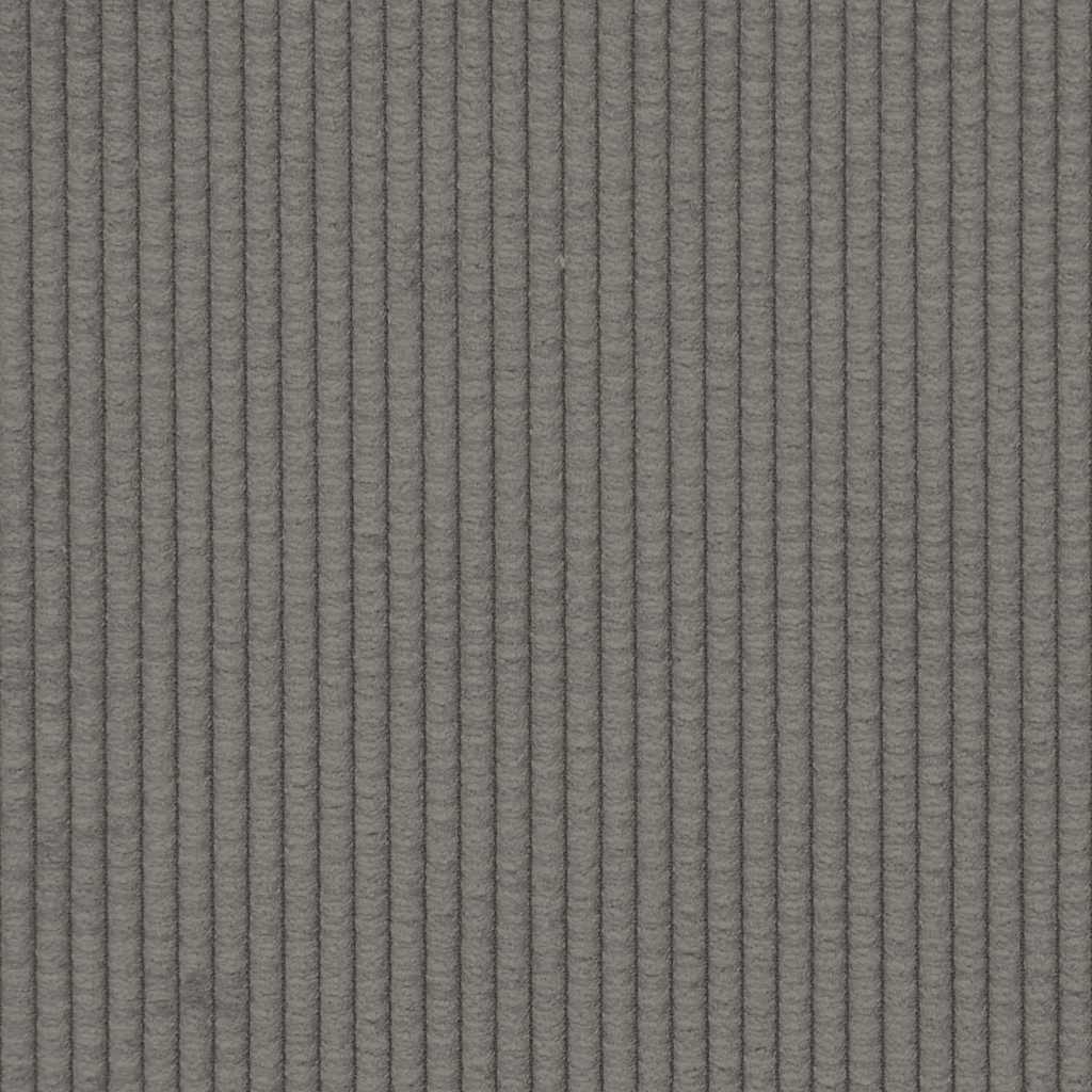 Canapé modulable avec coussins en velours côtelé gris clair