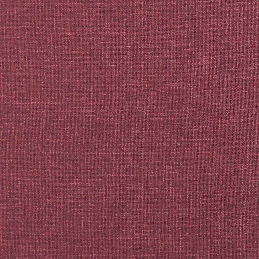 Canapé modulable avec coussins en tissu rouge vin