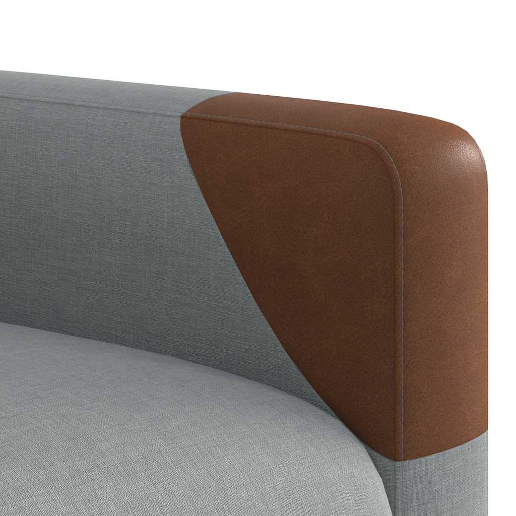 Fauteuil inclinable électrique en tissu gris clair