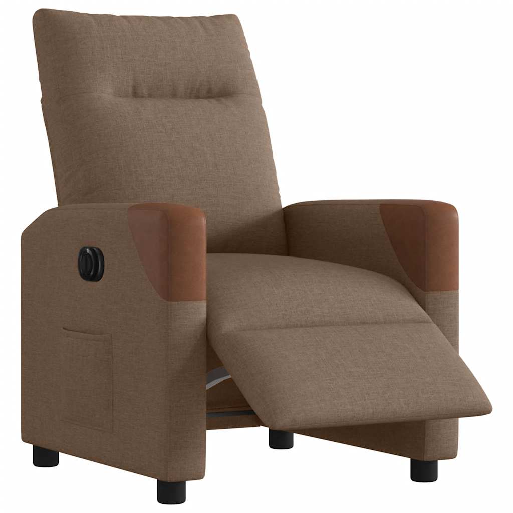 Relaxsessel Elektrisch Braun Stoff