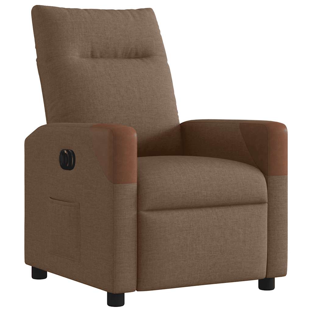 Relaxsessel Elektrisch Braun Stoff