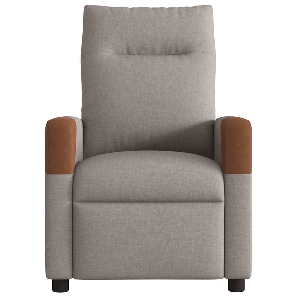Relaxsessel Elektrisch Taupe Stoff