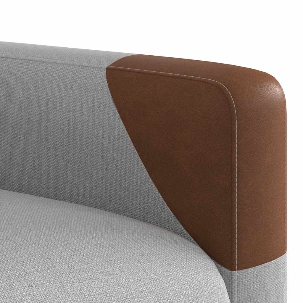 Fauteuil de massage électrique en tissu gris nuage