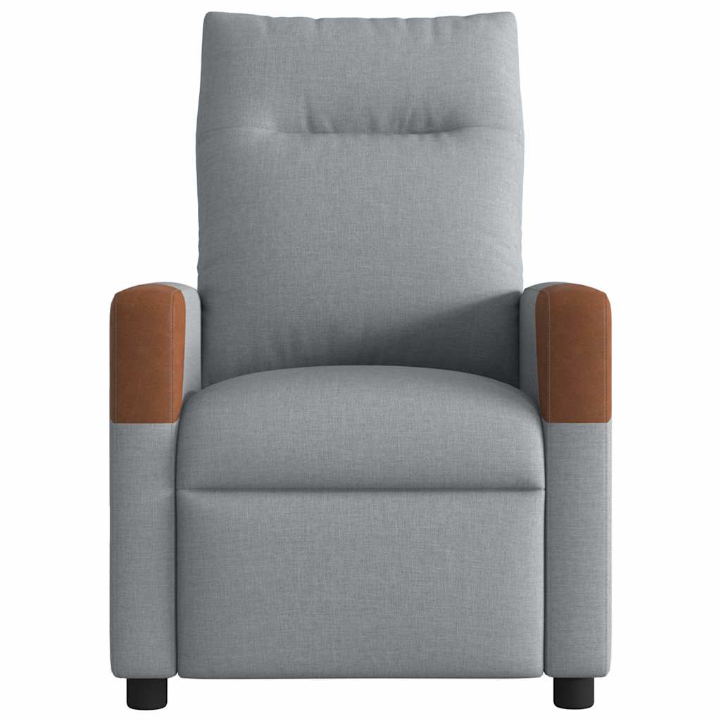 Fauteuil de massage électrique en tissu gris clair
