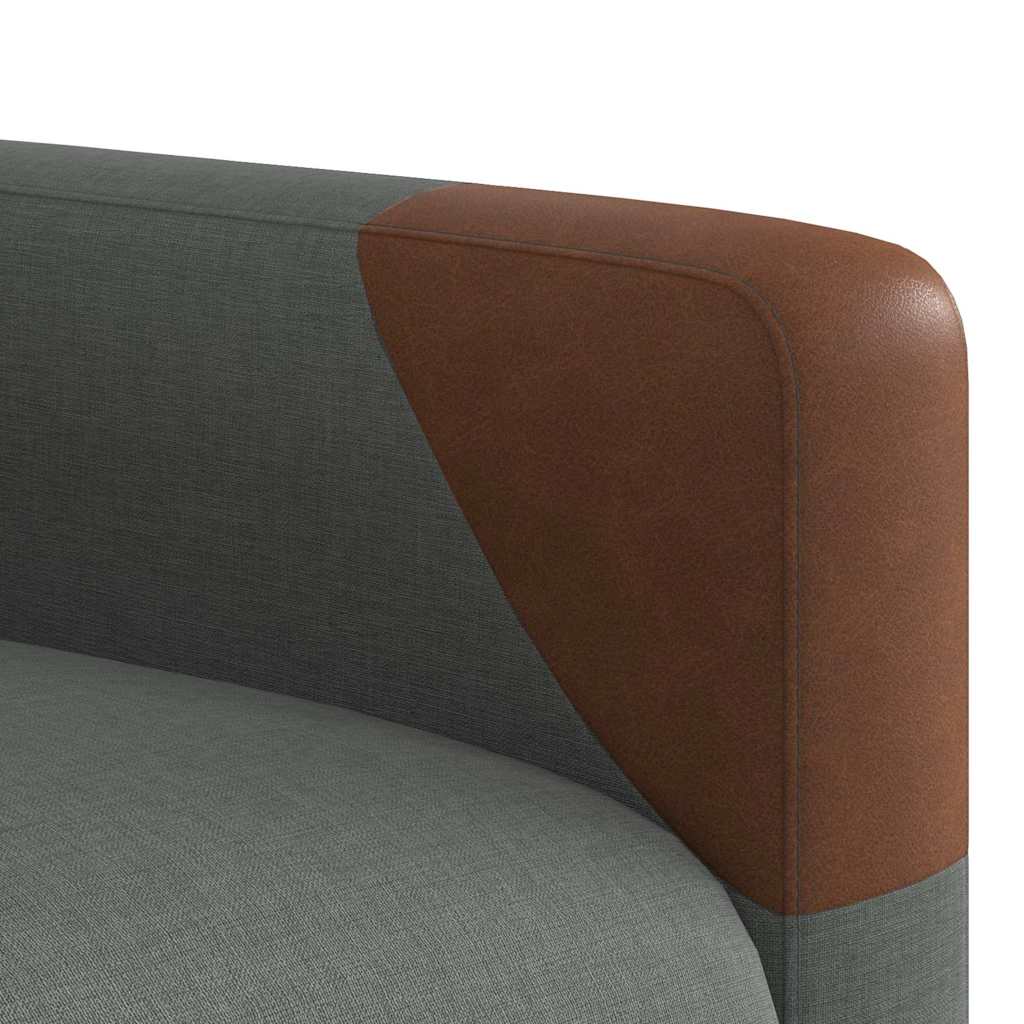 Fauteuil de massage électrique en tissu gris foncé