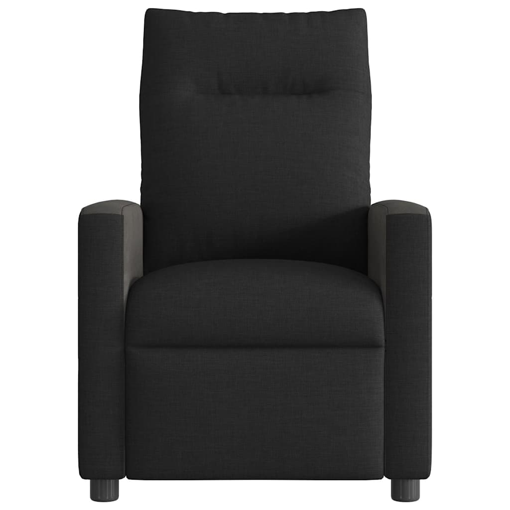 Fauteuil inclinable électrique en tissu noir