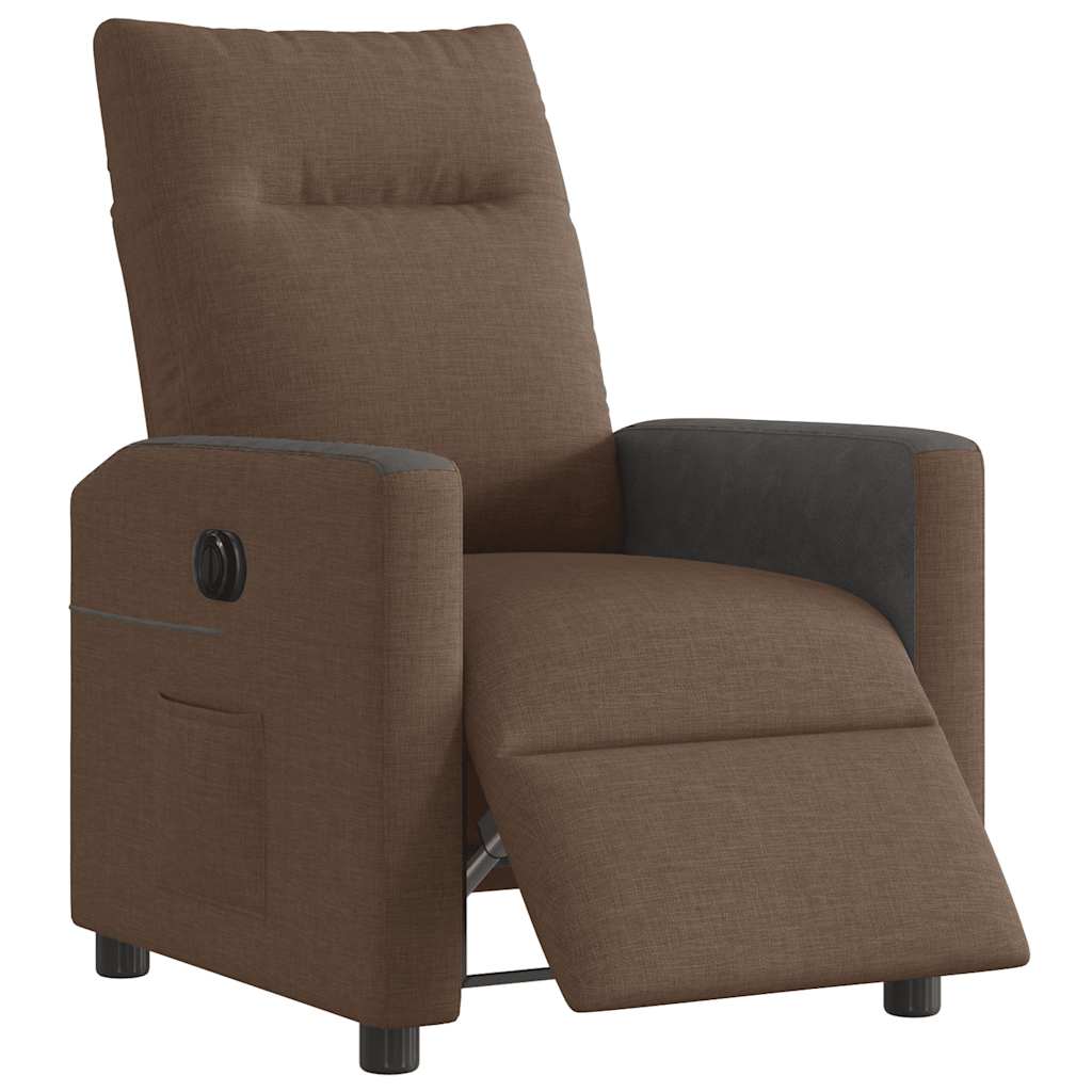 Relaxsessel Elektrisch Braun Stoff