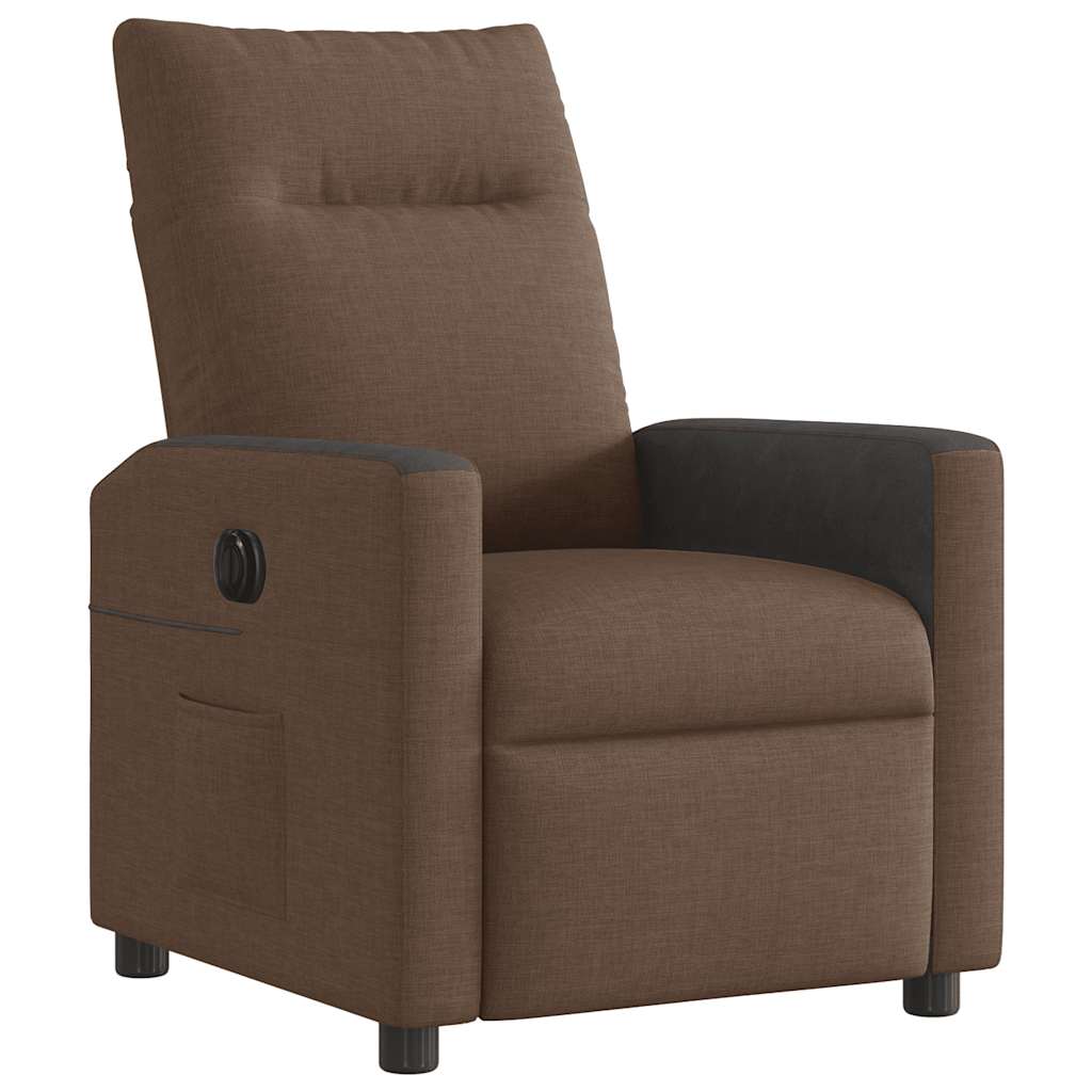 Relaxsessel Elektrisch Braun Stoff