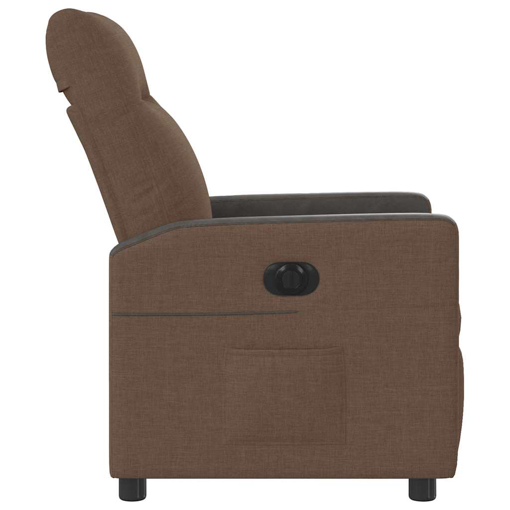 Relaxsessel Elektrisch Braun Stoff