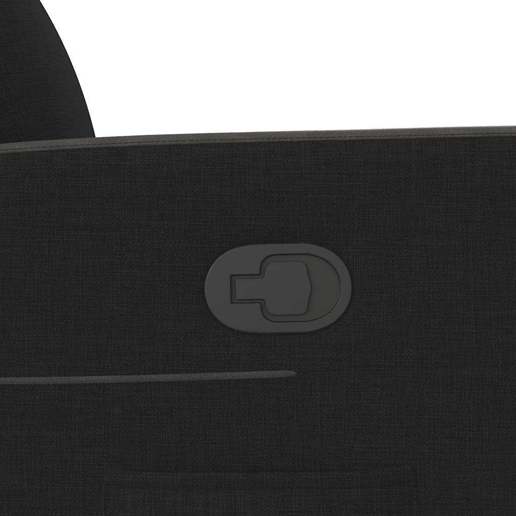 Fauteuil inclinable avec aide à la verticalisation en tissu noir