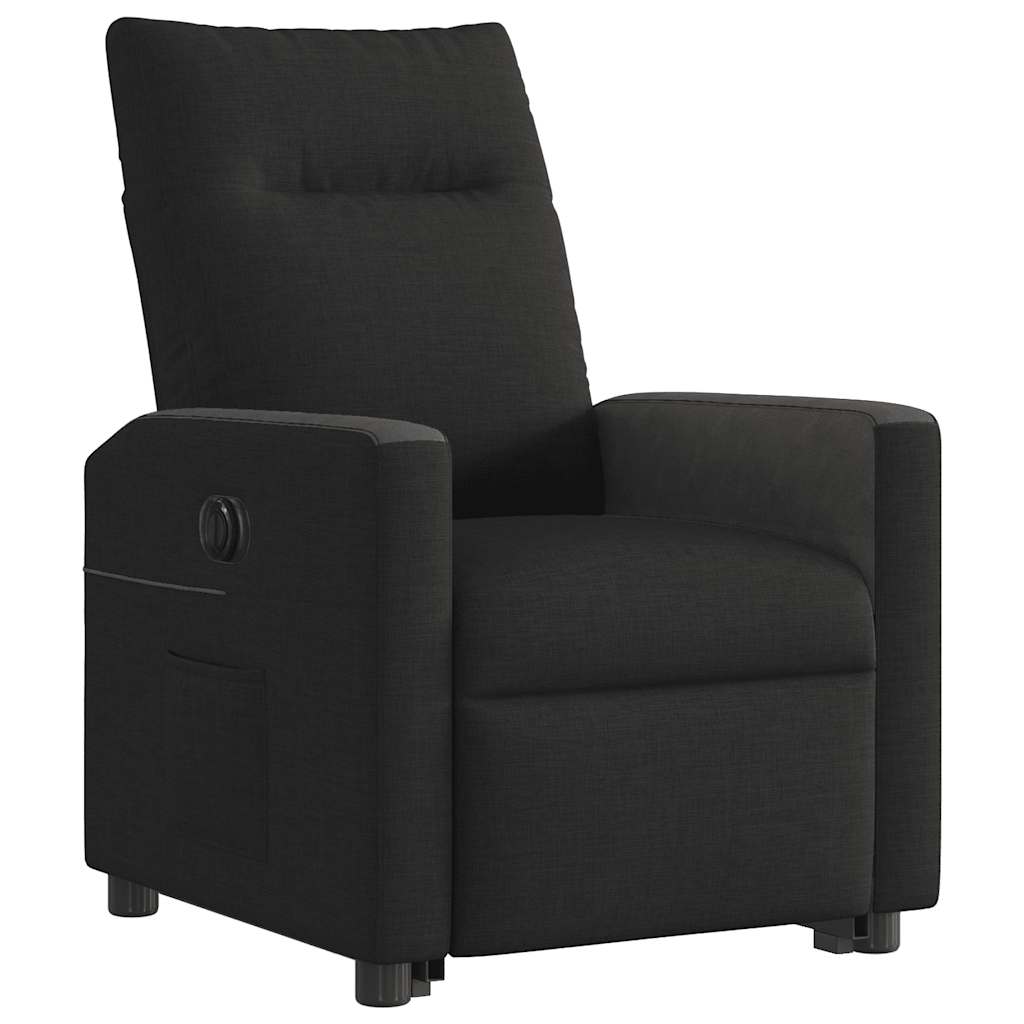 Fauteuil inclinable avec releveur électrique, tissu noir