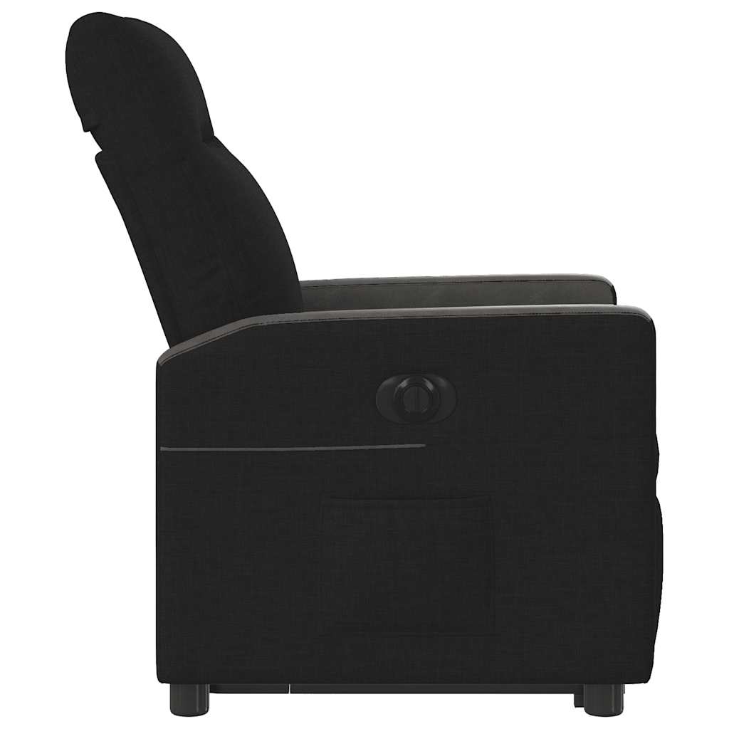 Fauteuil inclinable avec releveur électrique, tissu noir