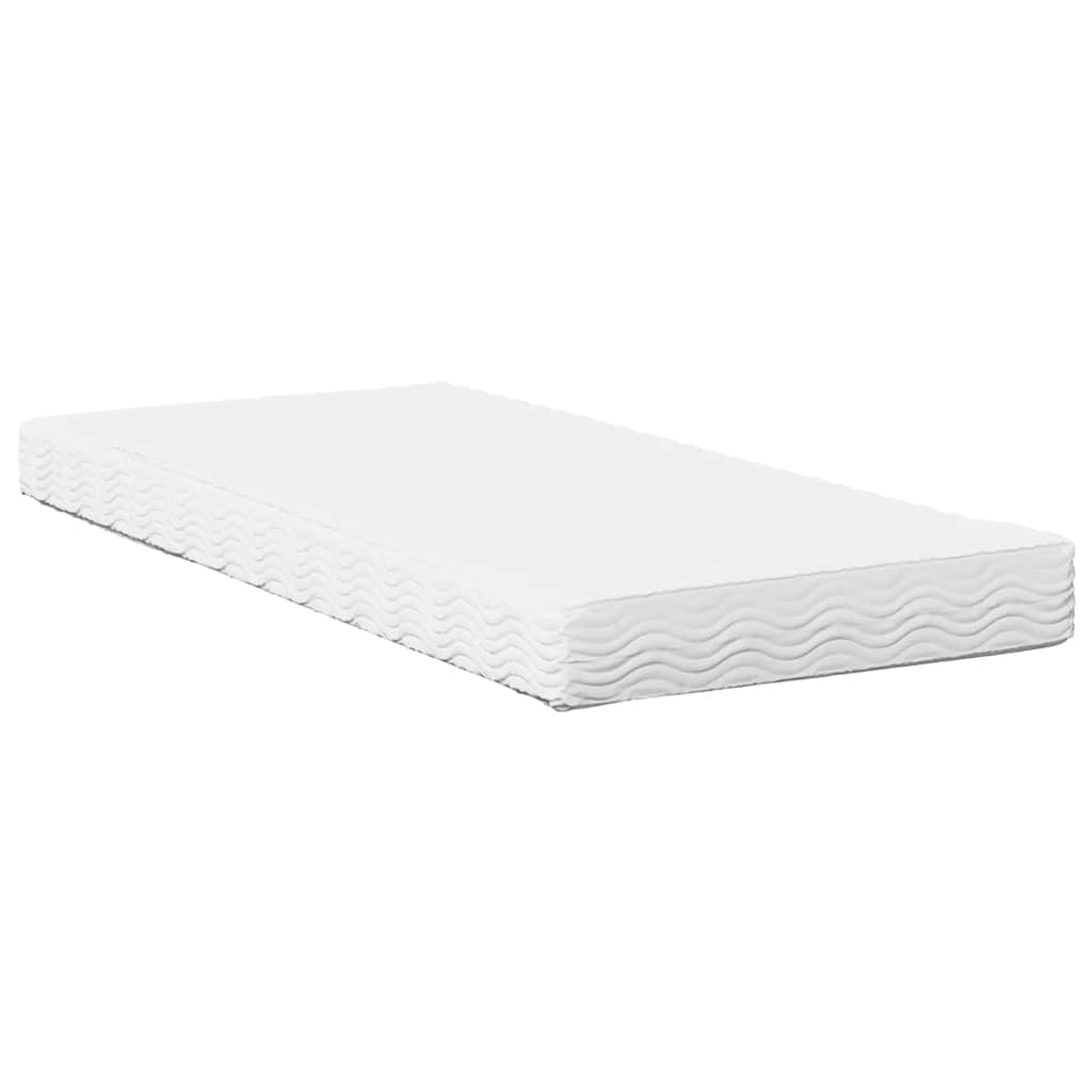 Daybed with mattress white 80x200 cm solid pine wood