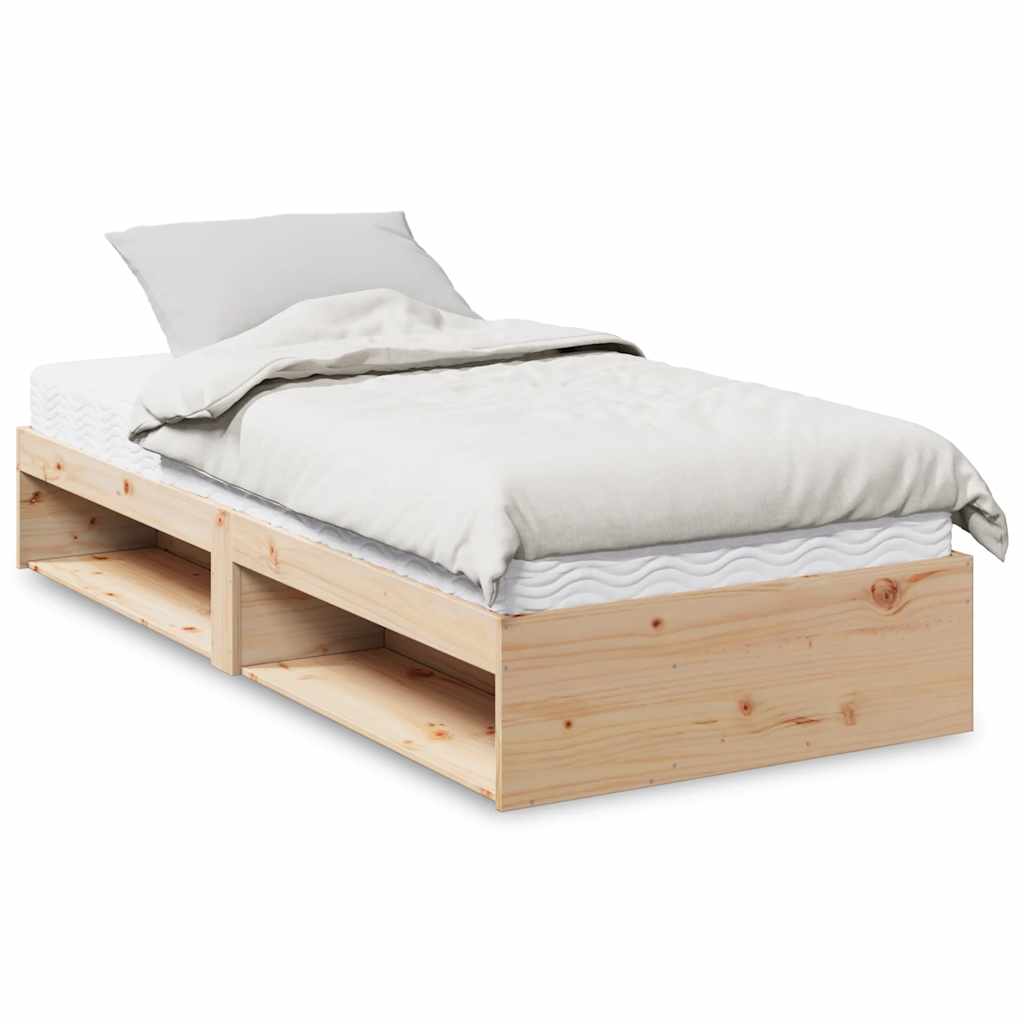 Tagesbett mit Matratze 90x190 cm Massivholz Kiefer