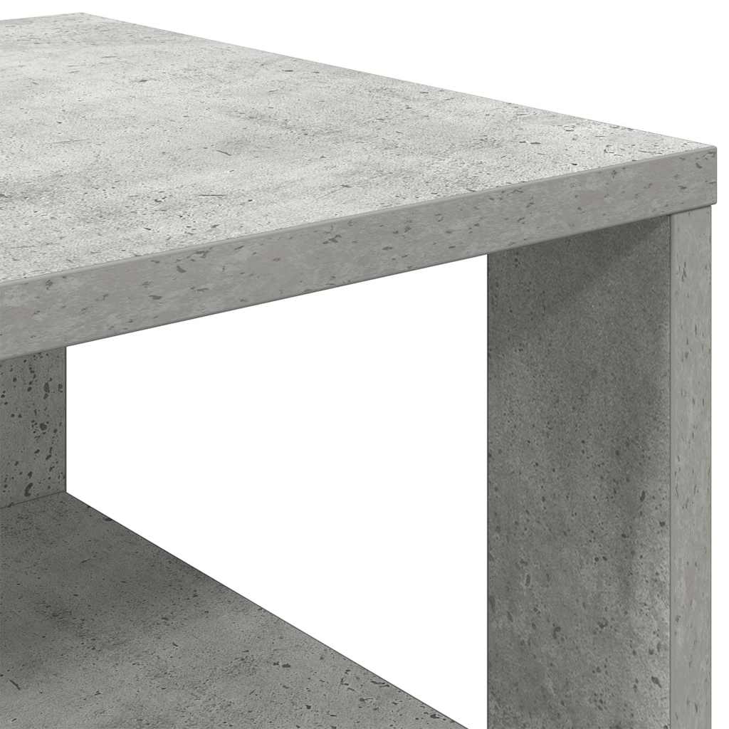 Étagère à chaussures gris béton 61x32x105 cm en bois