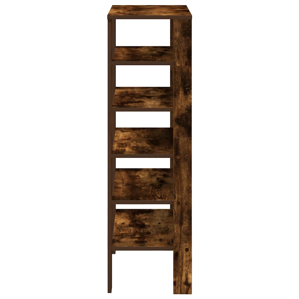 Shoe rack smoked oak 61x32x105 cm wood material
