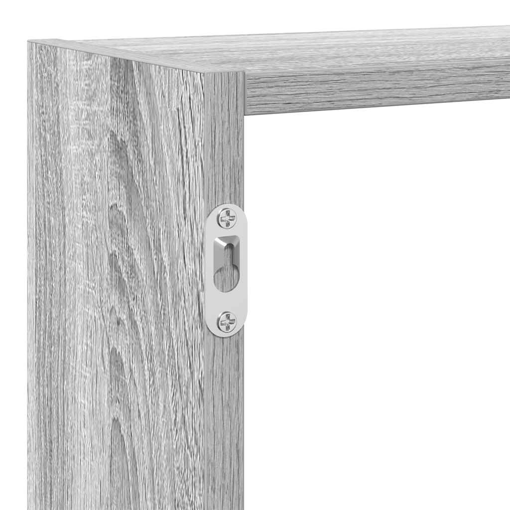Cube Shelf 7 Compartments Grey Sonoma Wood Material