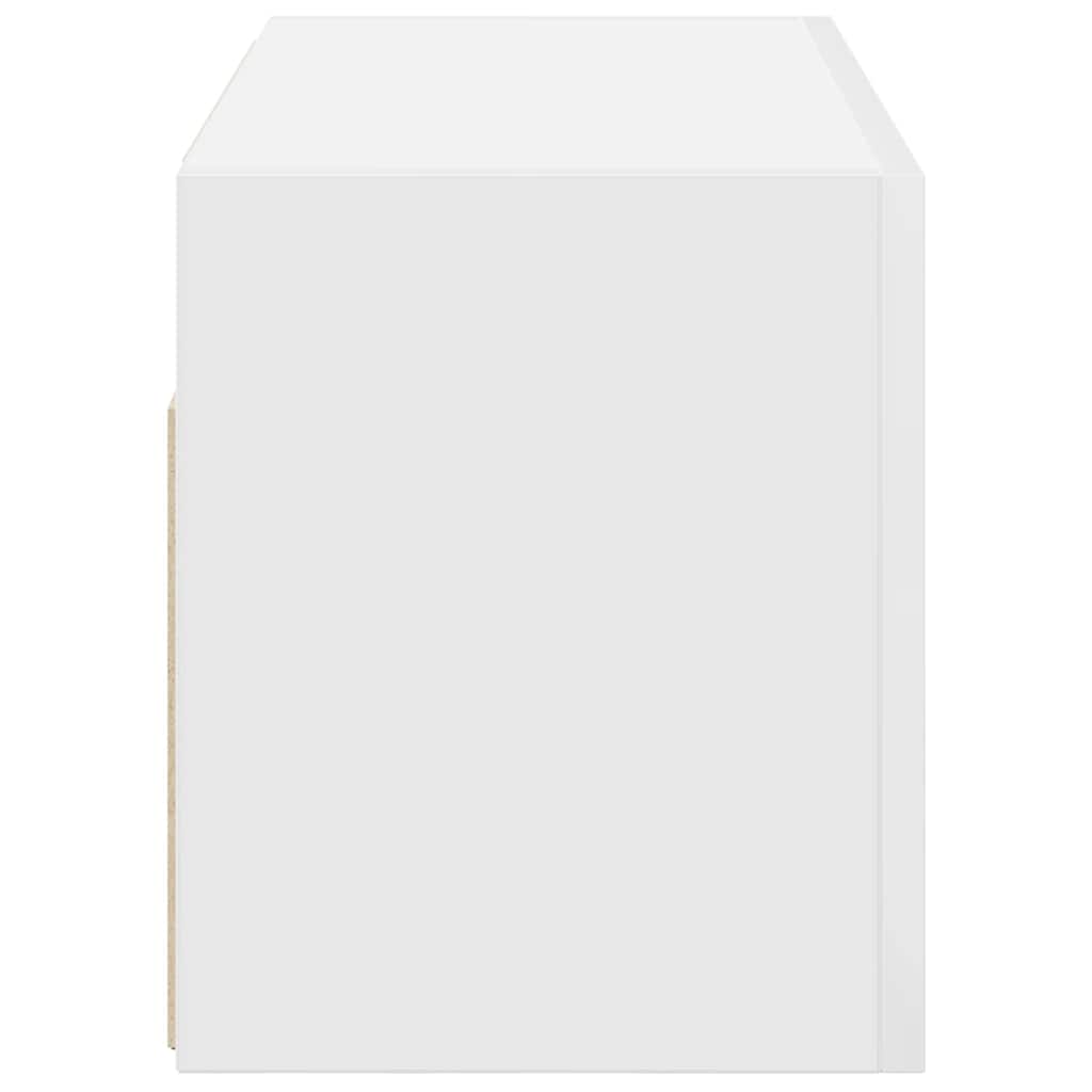Armoire murale de salle de bain blanche 60x25x30 cm en bois
