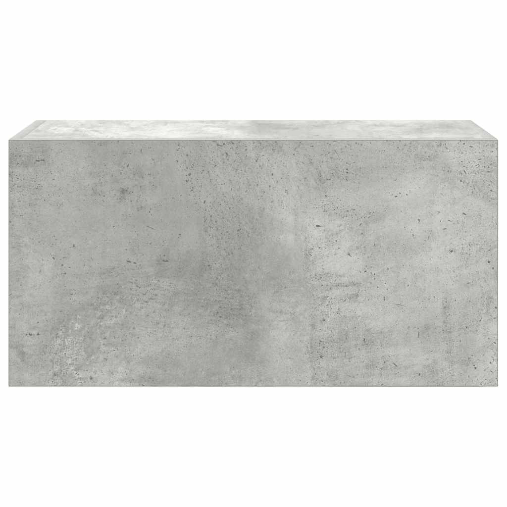 Bathroom Wall Cabinet Concrete Grey 60x25x30 cm Wood Material