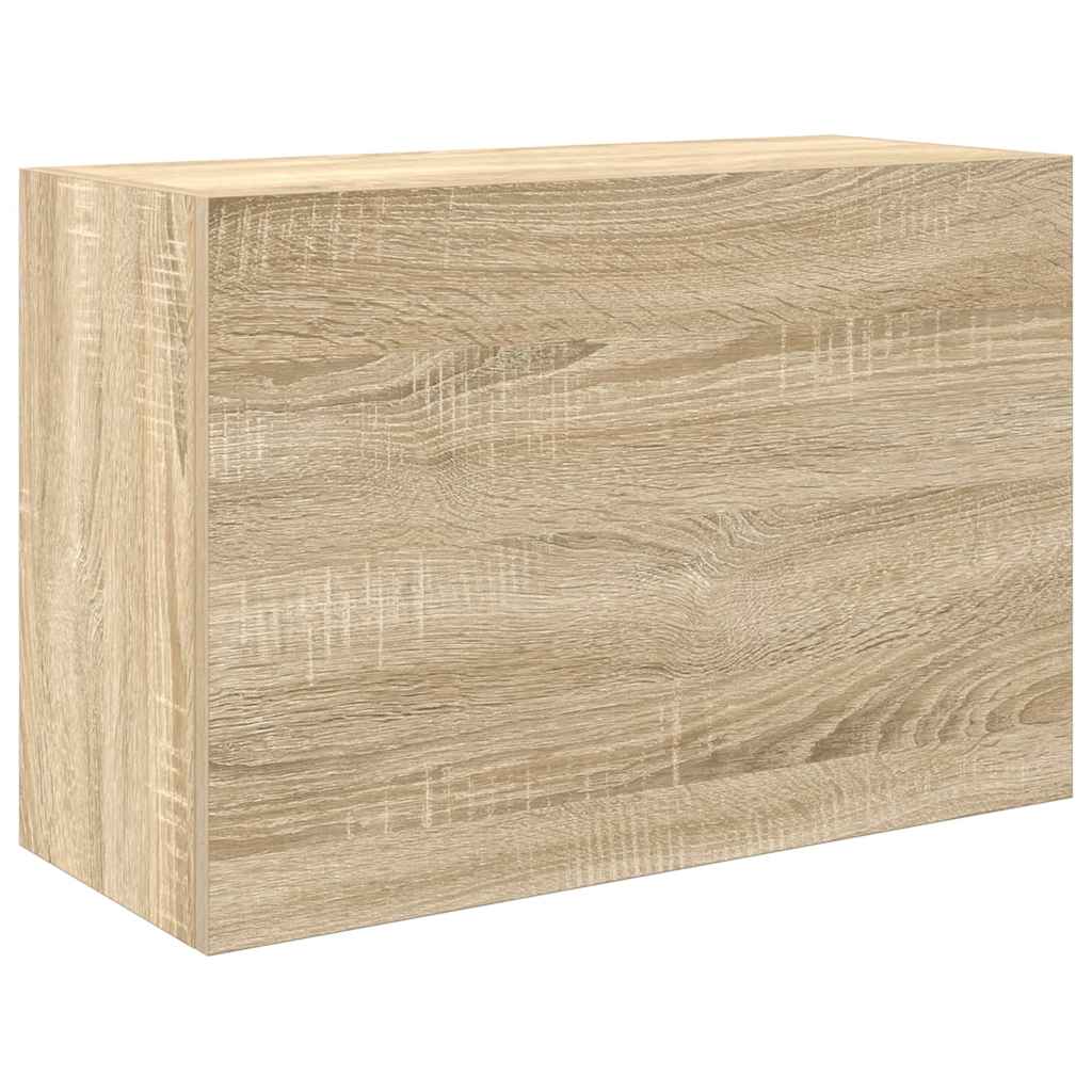 Meuble mural de salle de bain chêne Sonoma 60x25x40 cm matériau bois